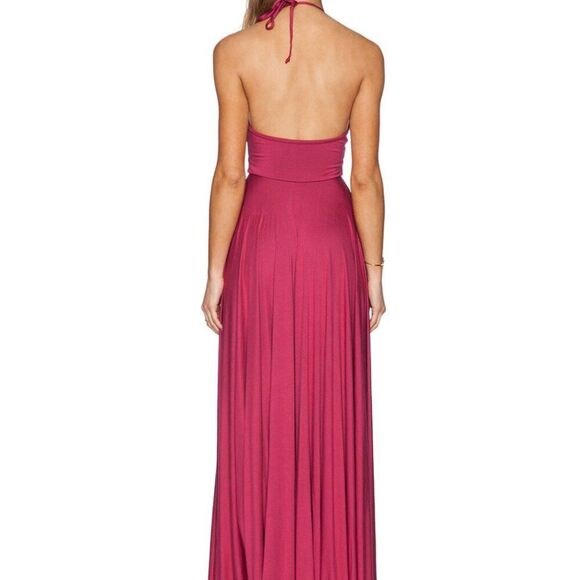 NWT Rachel Pally XS Harrison Lace Up Bust Boho Sexy Halter Maxi Long Gown Dress - Picture 5 of 10